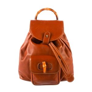 Gucci bamboo backpack